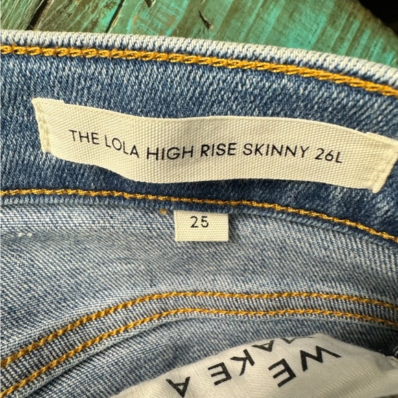 Aritzia Denim Forum The Lola High Rise Skinny 26L Size 25 Casual Denim - Picture 12 of 16
